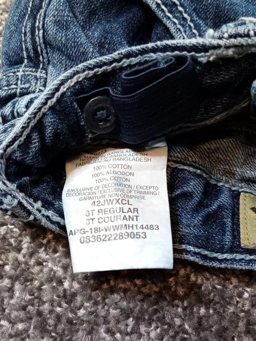 Wrangler Kids Blue Straight-Leg Denim Jeans